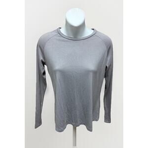 Free Fly Apparel Womens Bamboo Long Sleeve Shirt XS Gray Lightweight Performance